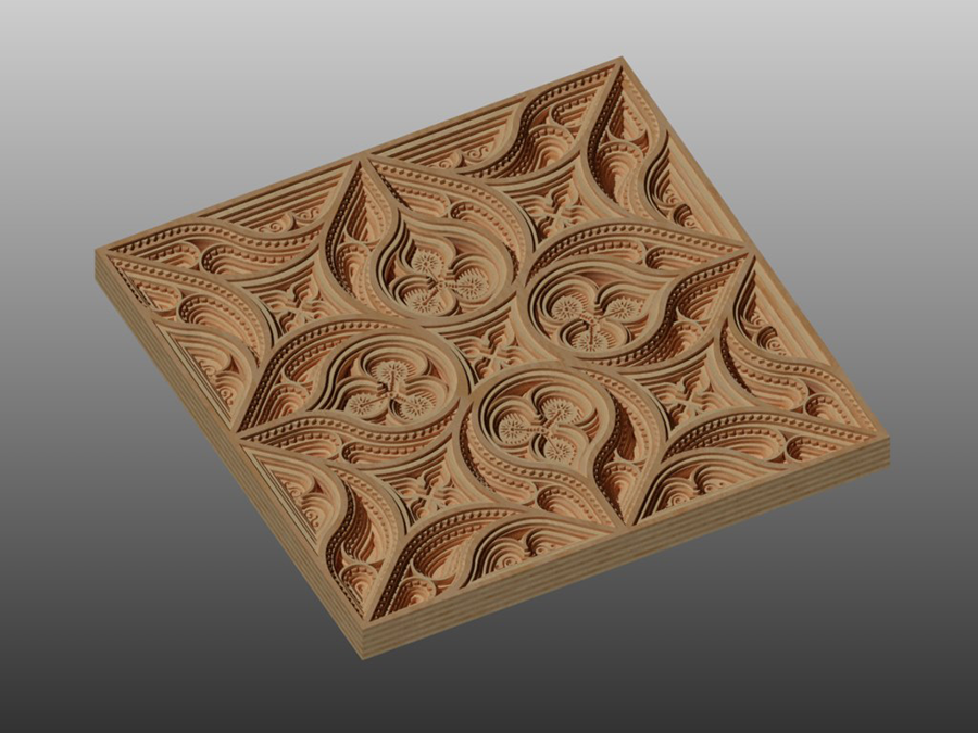 mandala multicapa cuadrado