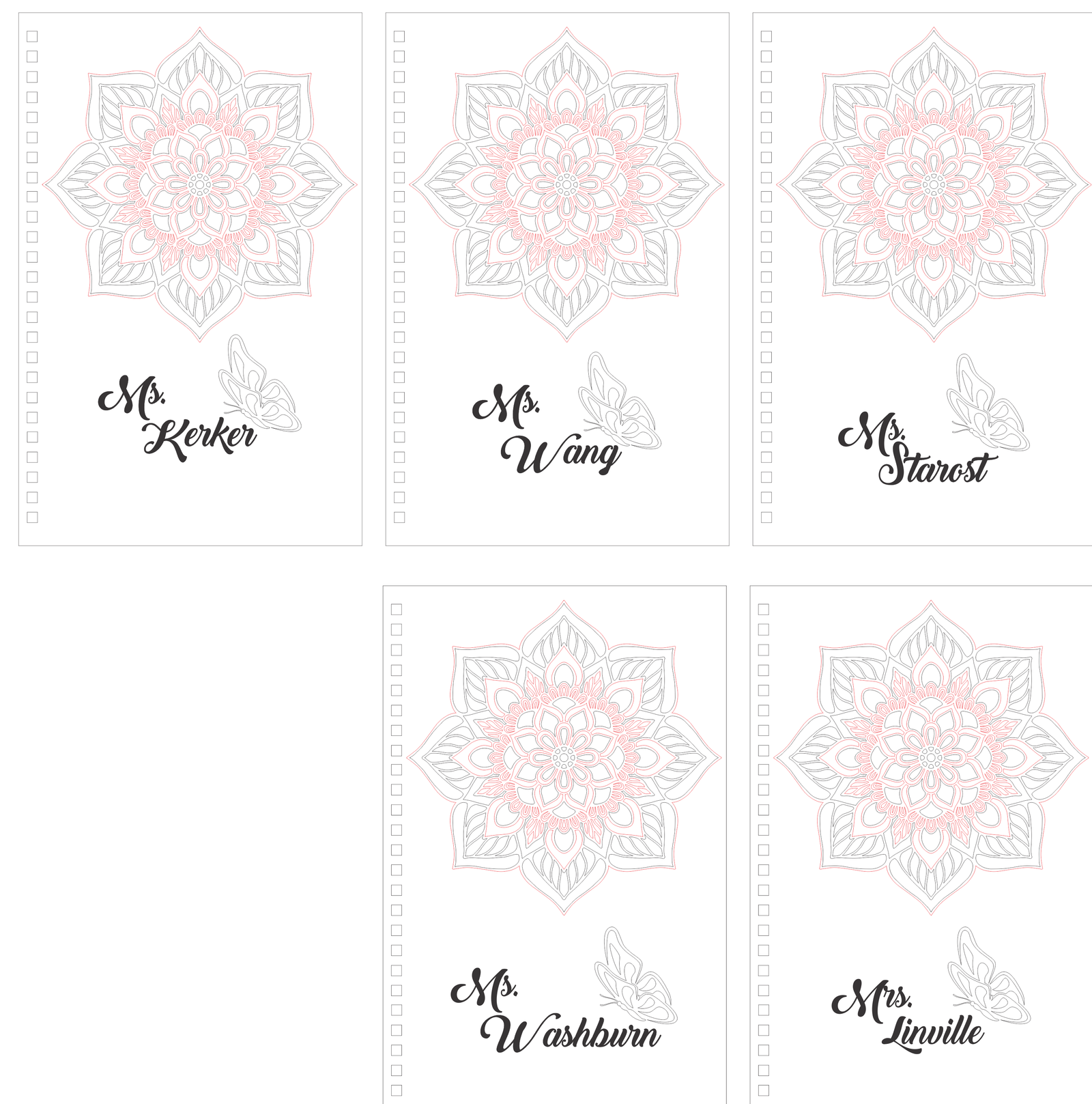 portadas para libretas mandalas