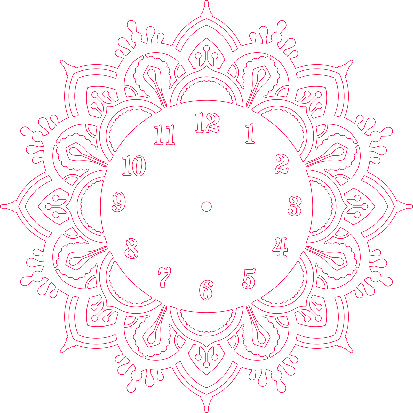 reloj mandala