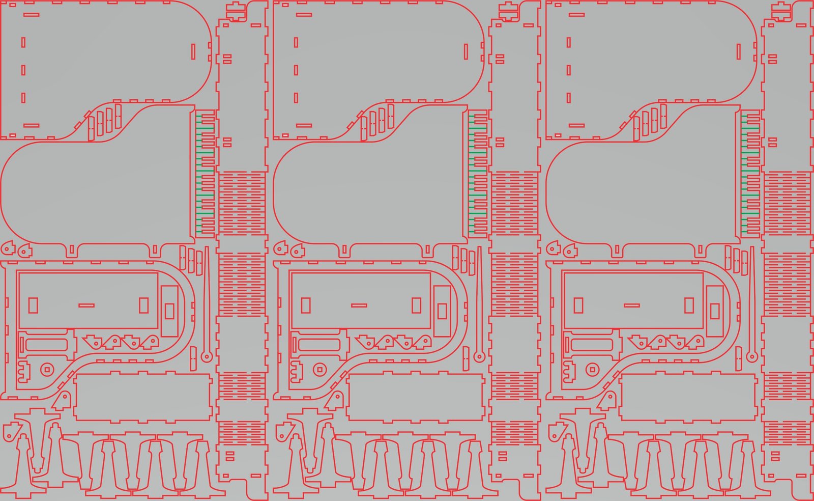 alhajero en forma de piano