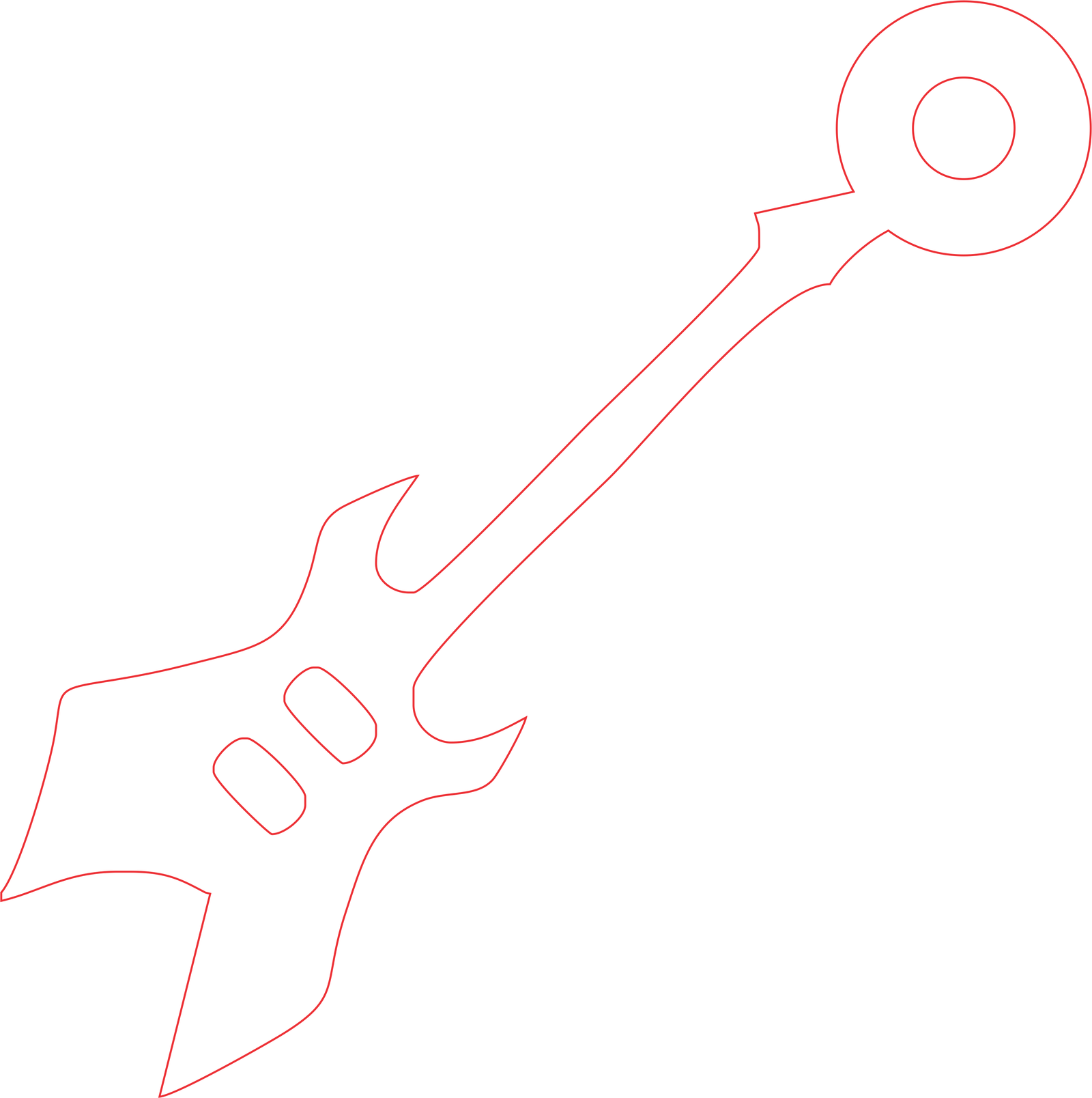 colgante de guitarra