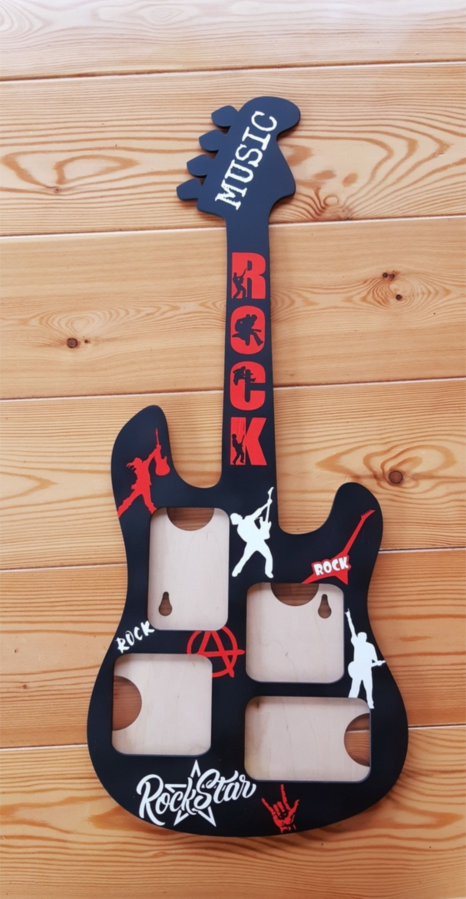 guitarra portarretratos