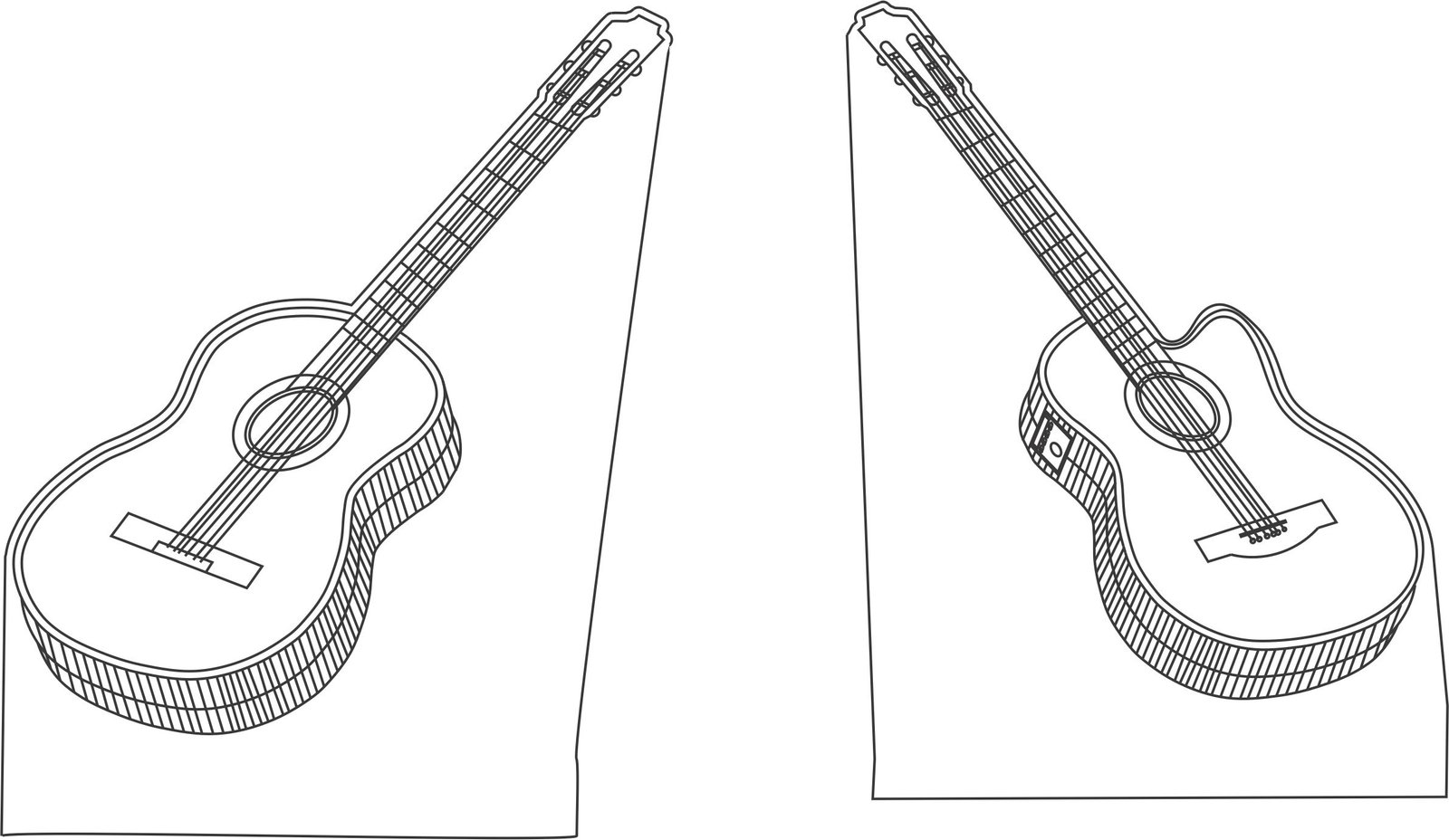 lámpara de acrílico guitarra