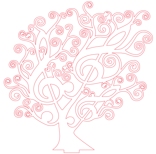 árbol notas musicales