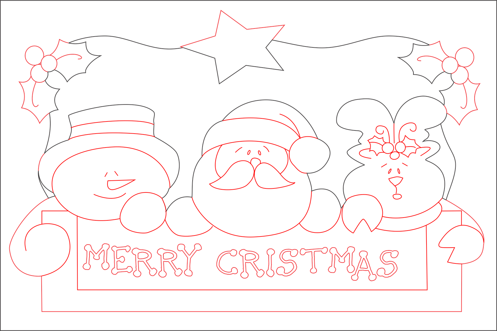 3 personajes de navidad