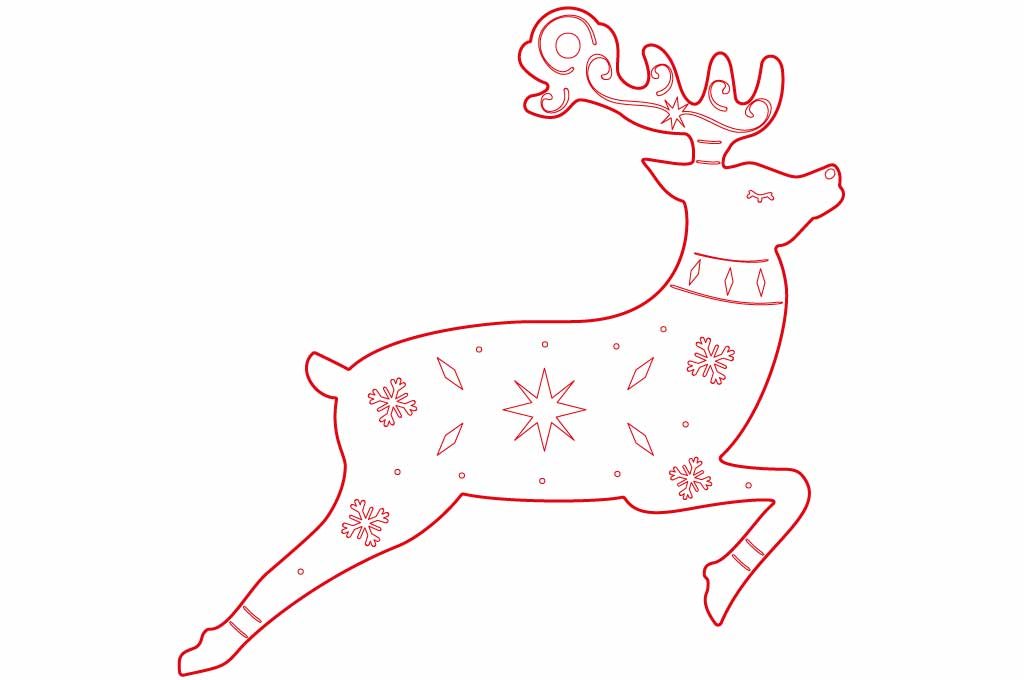 adorno navideño reno 2