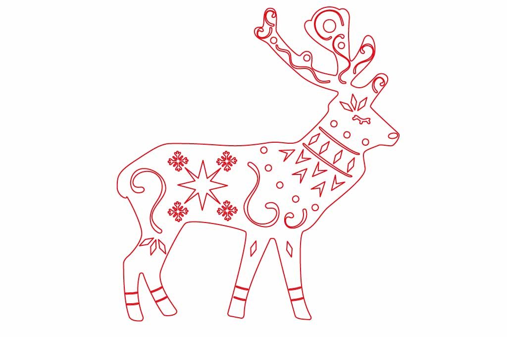 adorno navideño reno