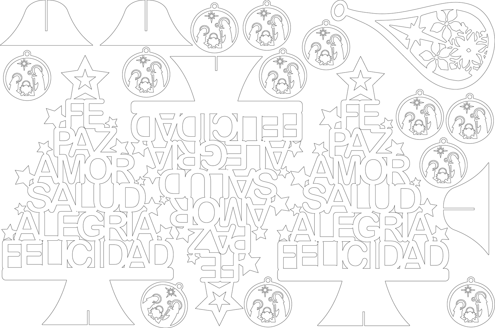 arbol de navidad con estrellas