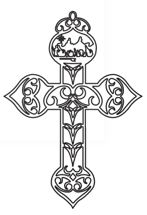 cruz con ornamento