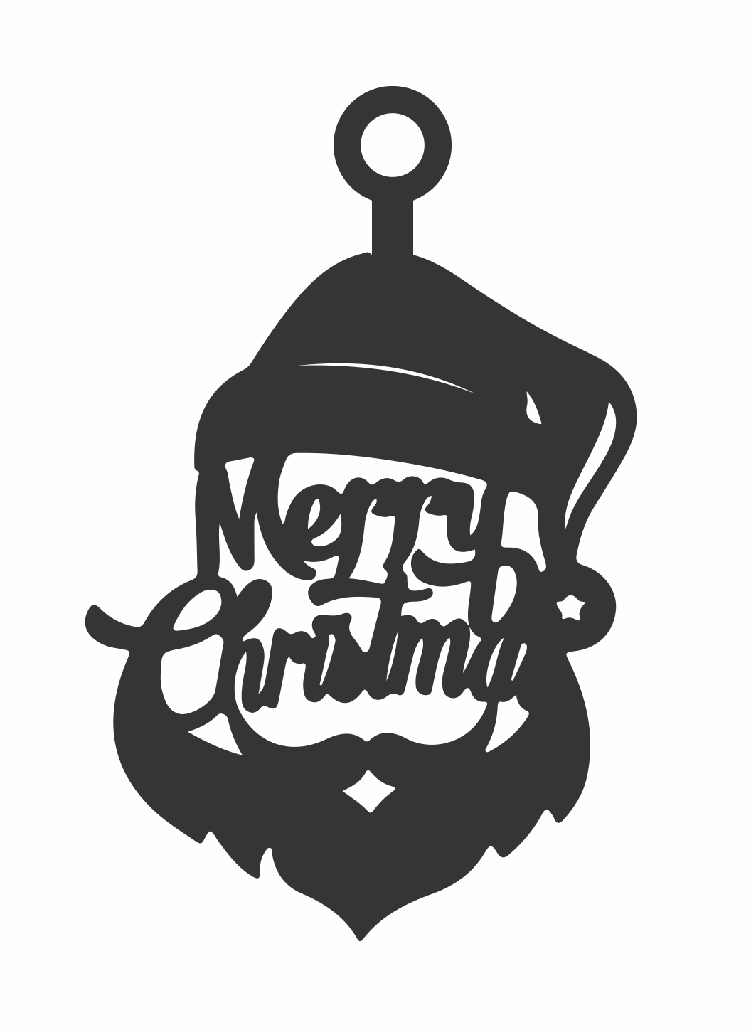 esfera con forma de santa