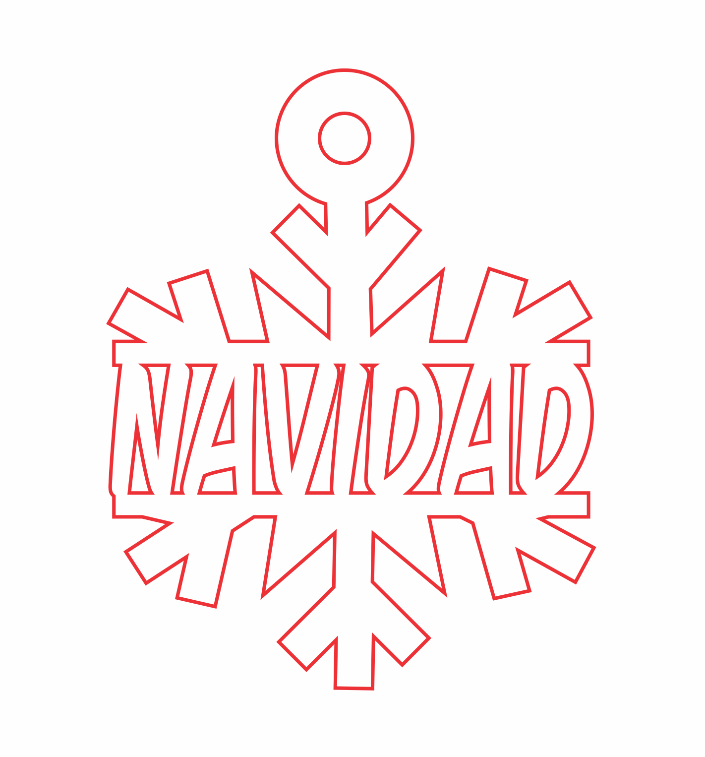 esfera de copo navidad