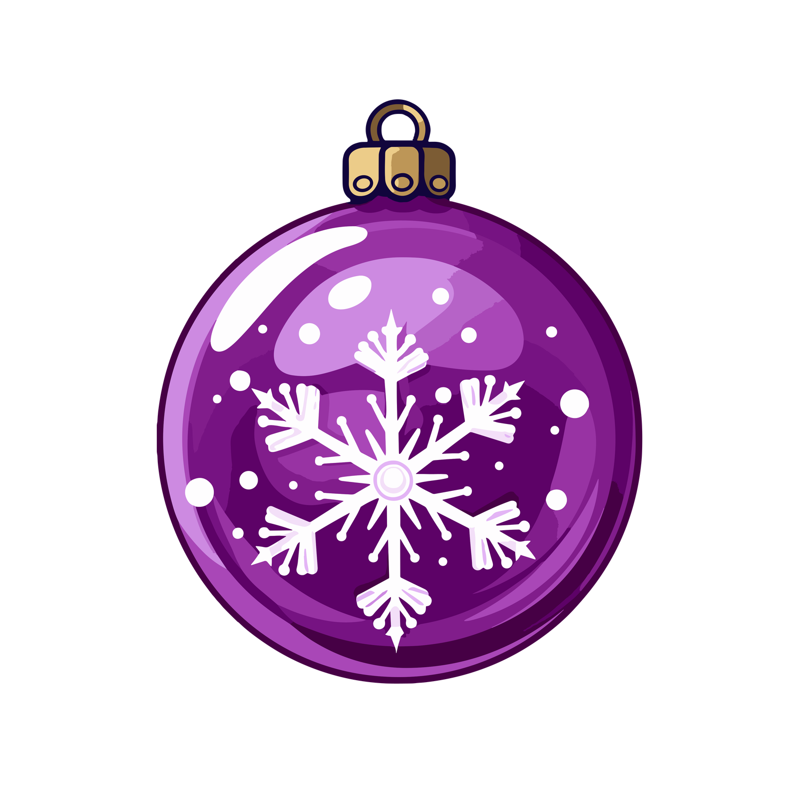 esfera de navidad morada