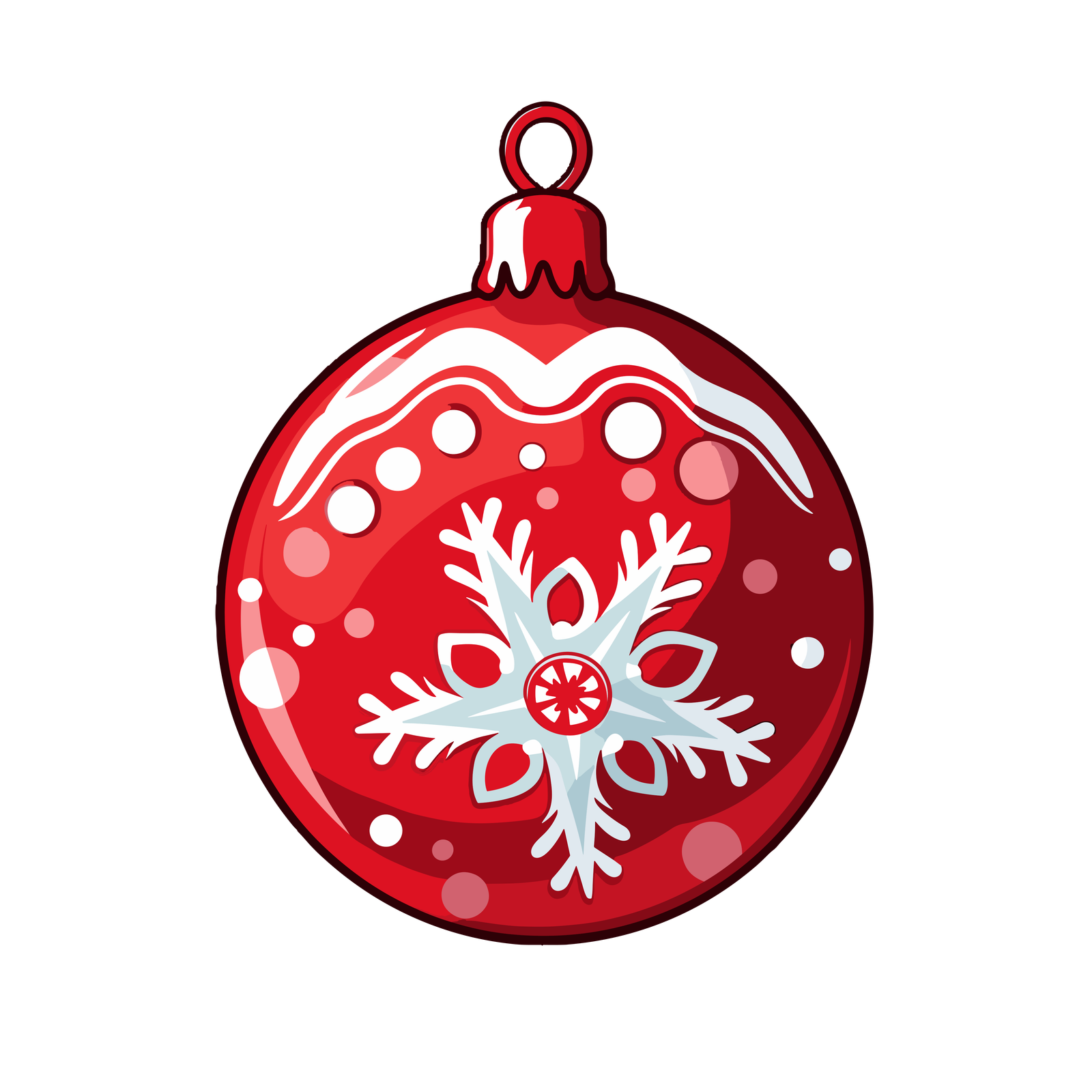 esfera de navidad roja 5