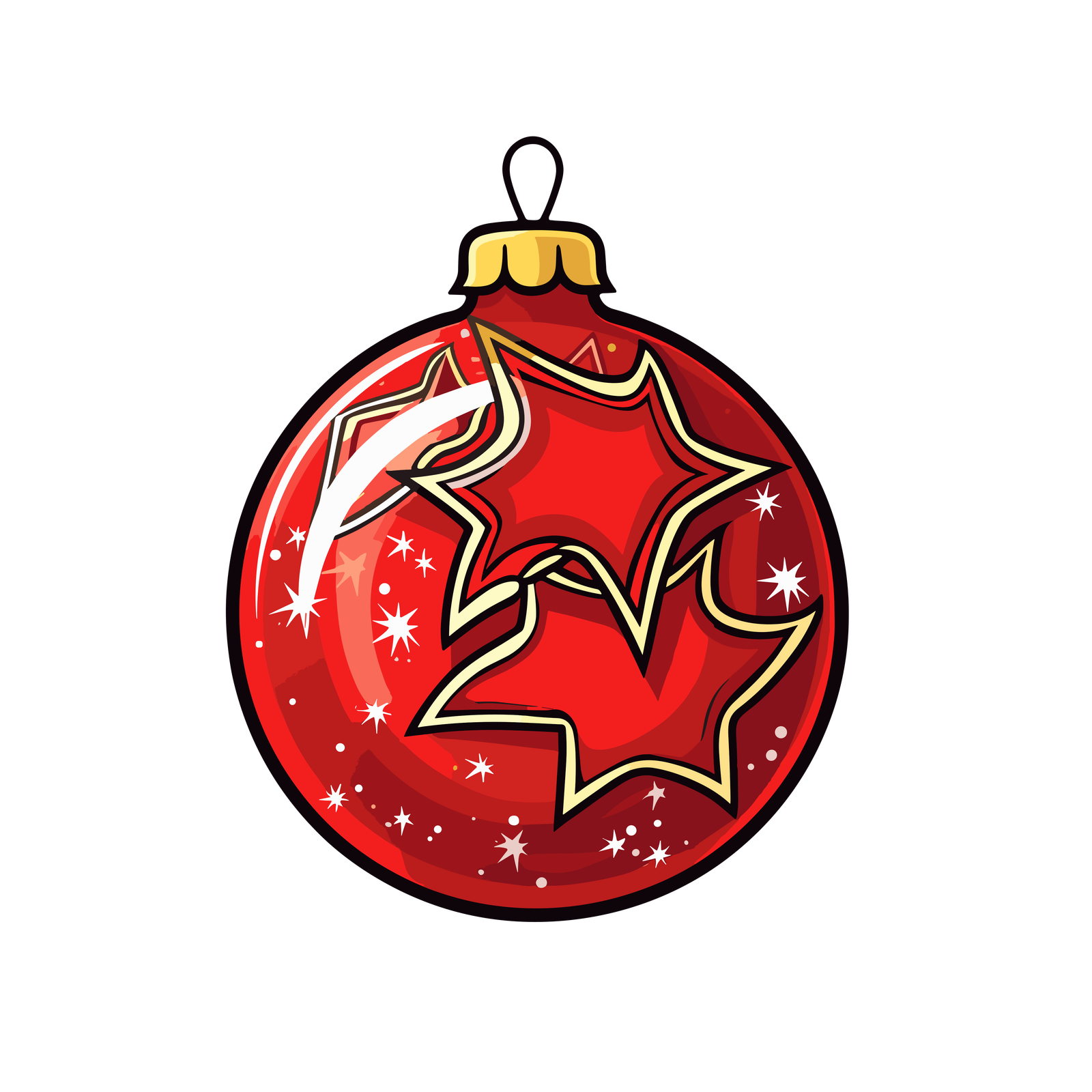 esfera de navidad roja