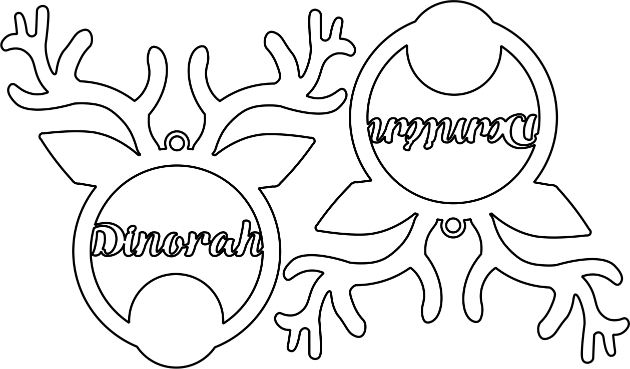 esfera de reno personalizable