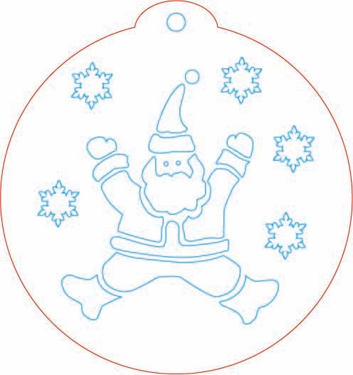 esfera santa claus 3