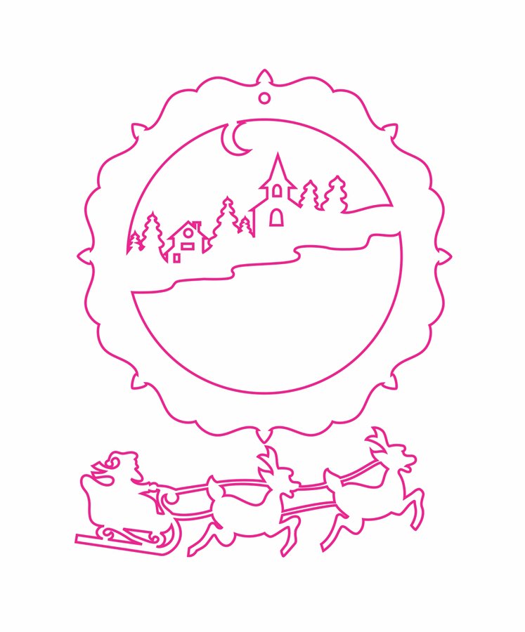 esfera santa en trineo