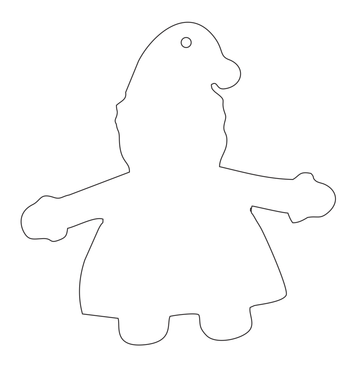 esfera silueta de santa