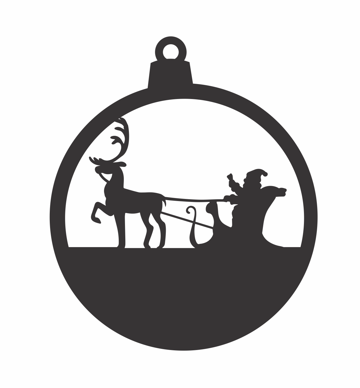 esfera trineo de santa