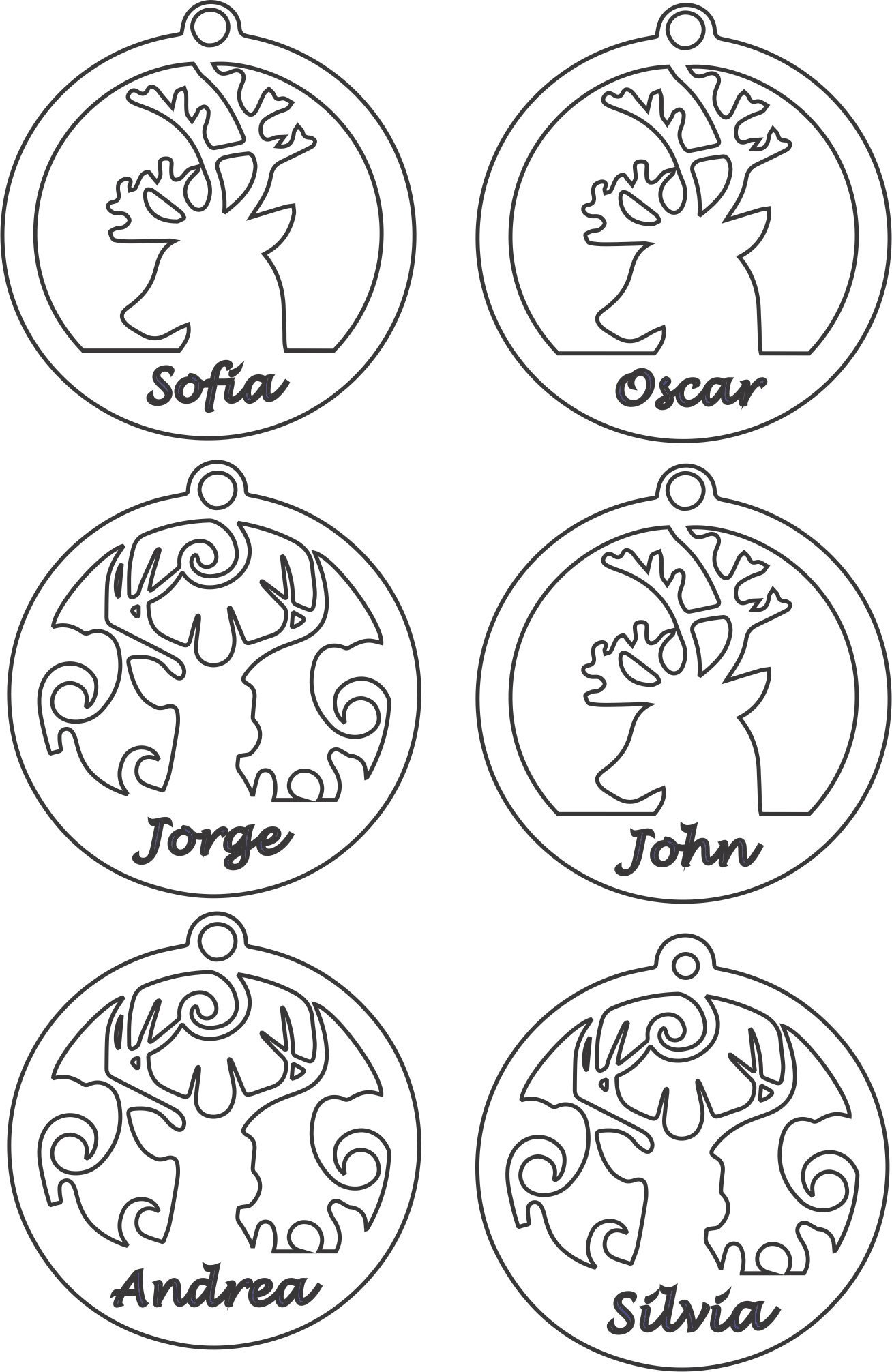 juego de esferas renos