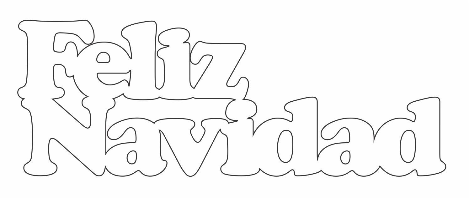 letrero feliz navidad