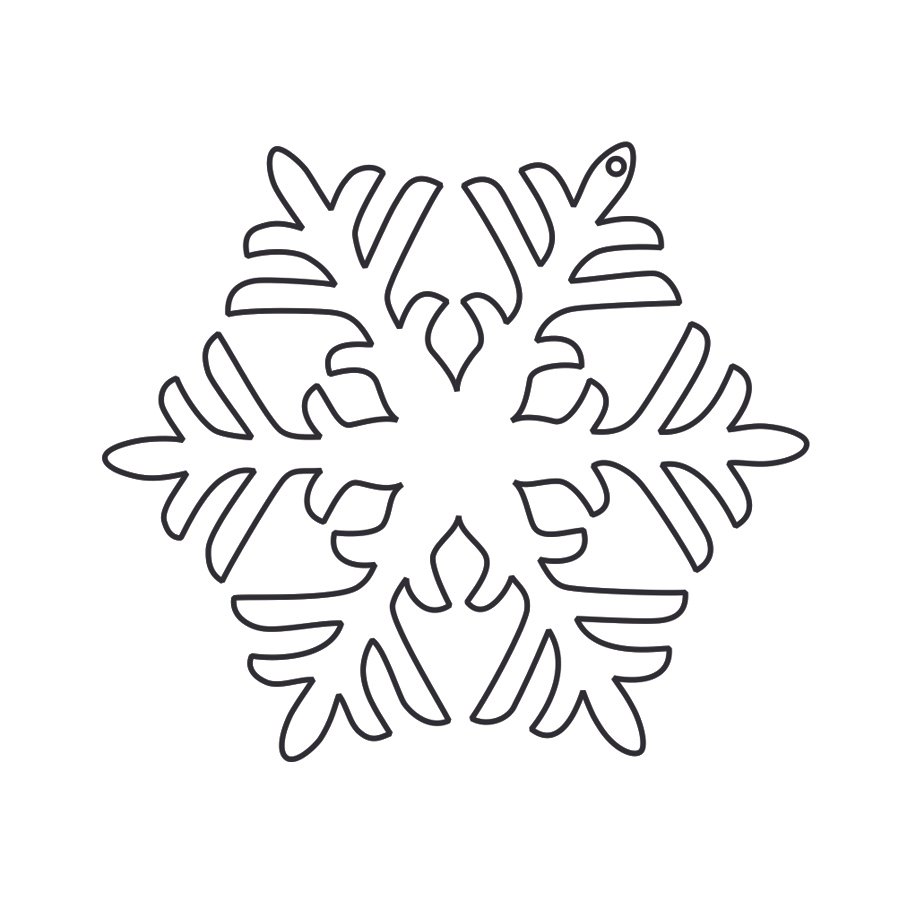 ornamento de copo de nieve