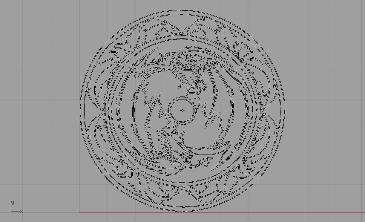 ornamento de dragones