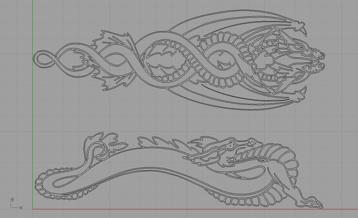 ornamento de dragón