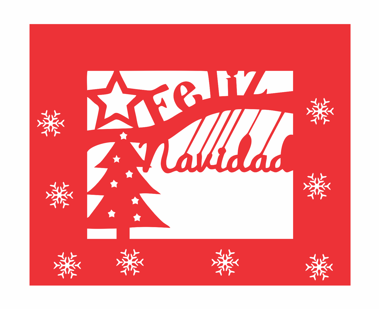 papel picado feliz navidad