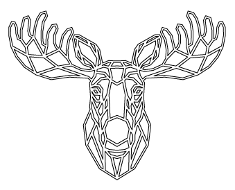 reno de astas anchas