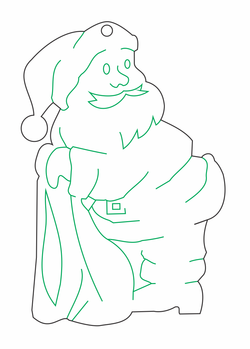 santa claus con saco