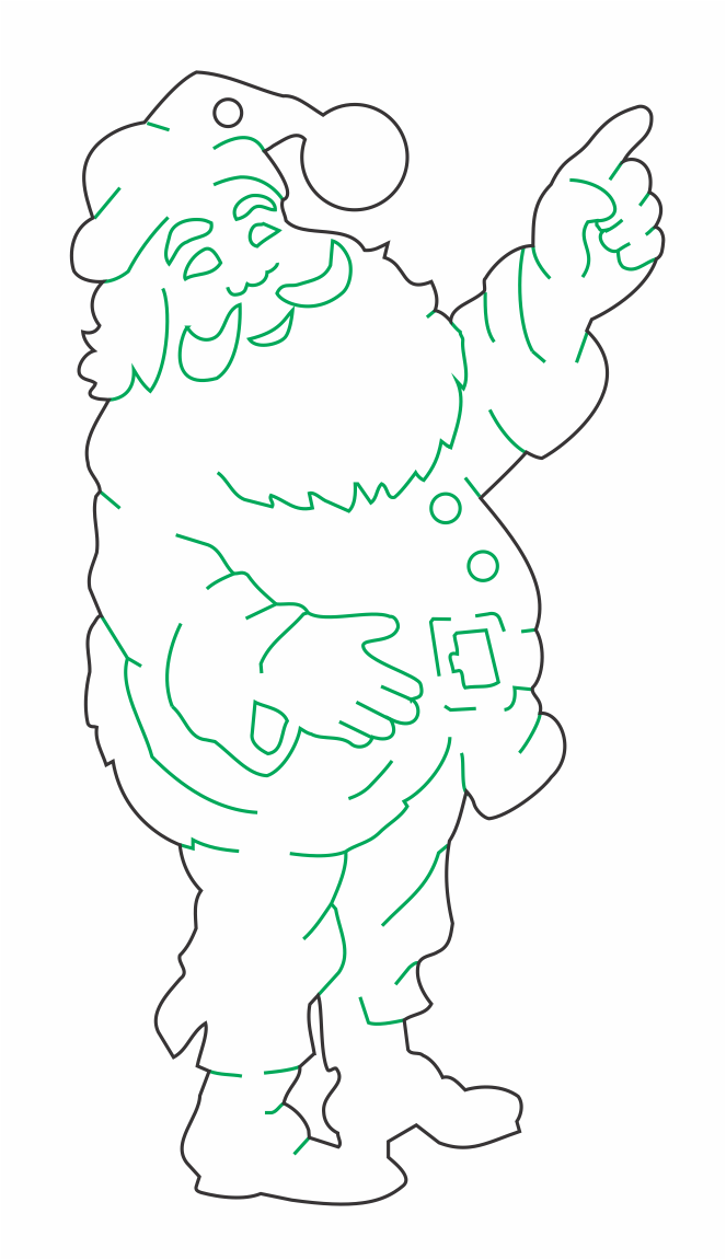 santa claus sonriente