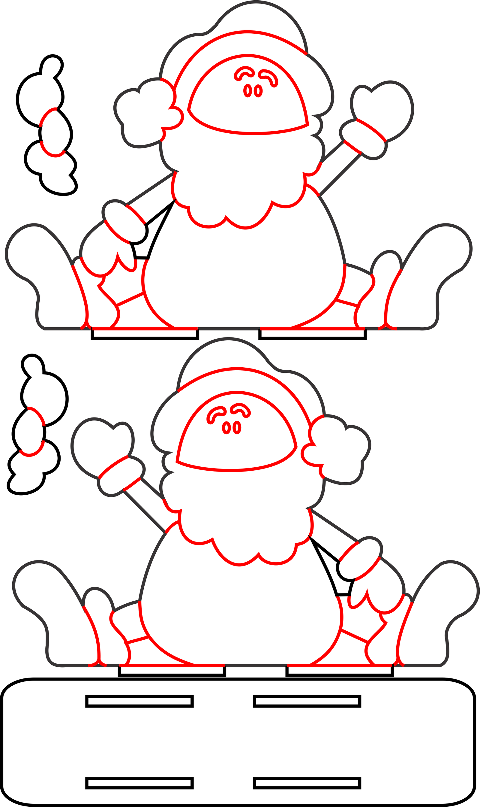 servilletero de santa claus