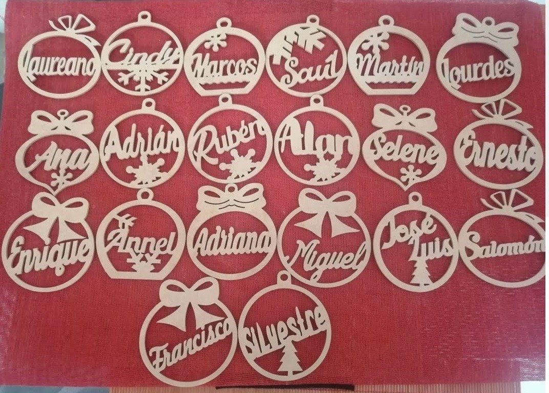 esferas personalizables nombres