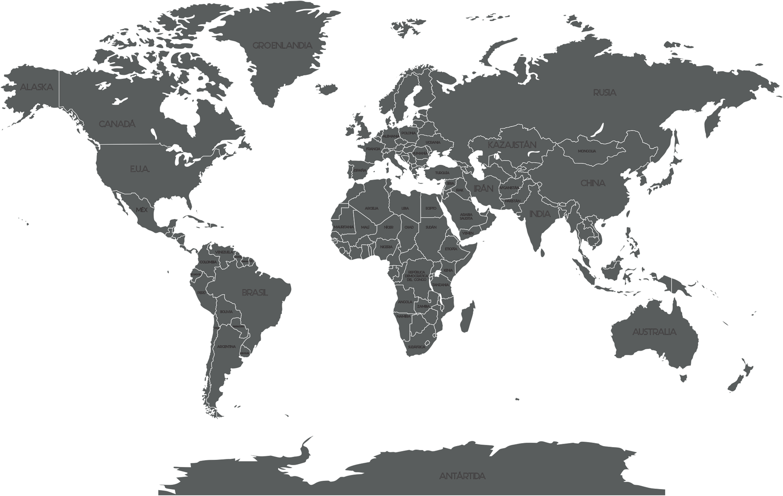 mapa con nombre y división política