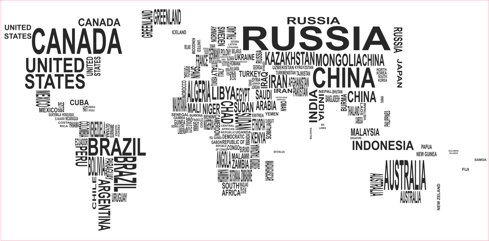 mapamundi de nombres