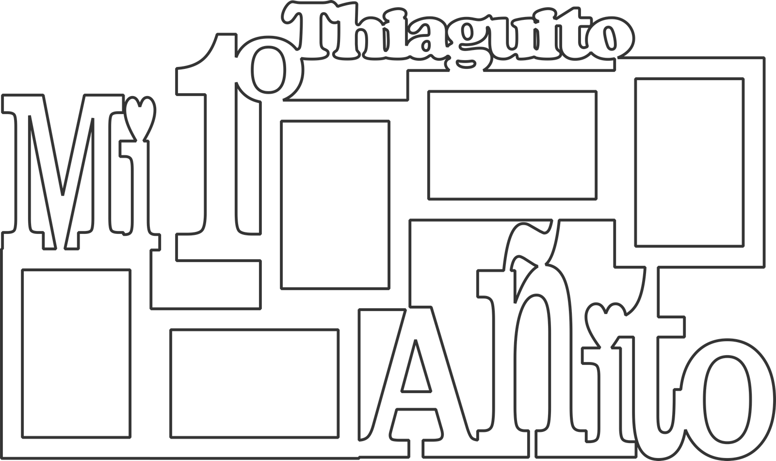 portarretratos mi primer año con nombre