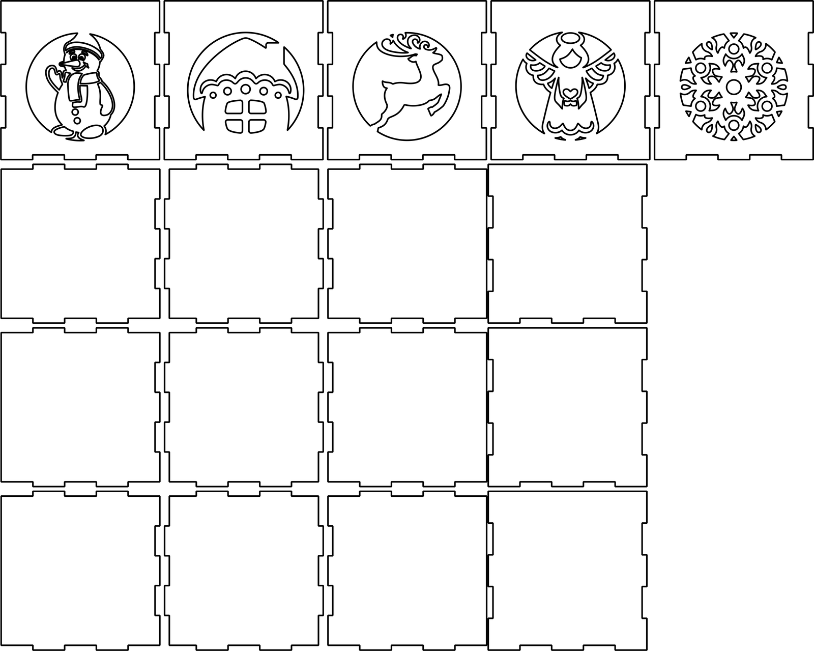 5 cajitas navideñas