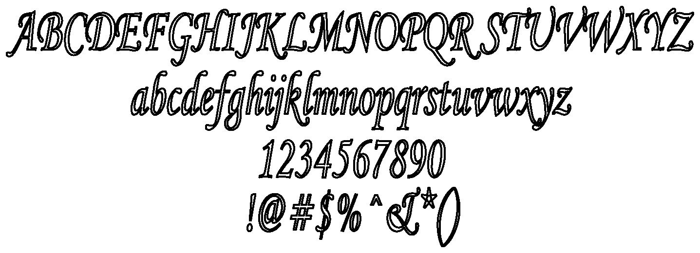 abecedario de letras cursivas