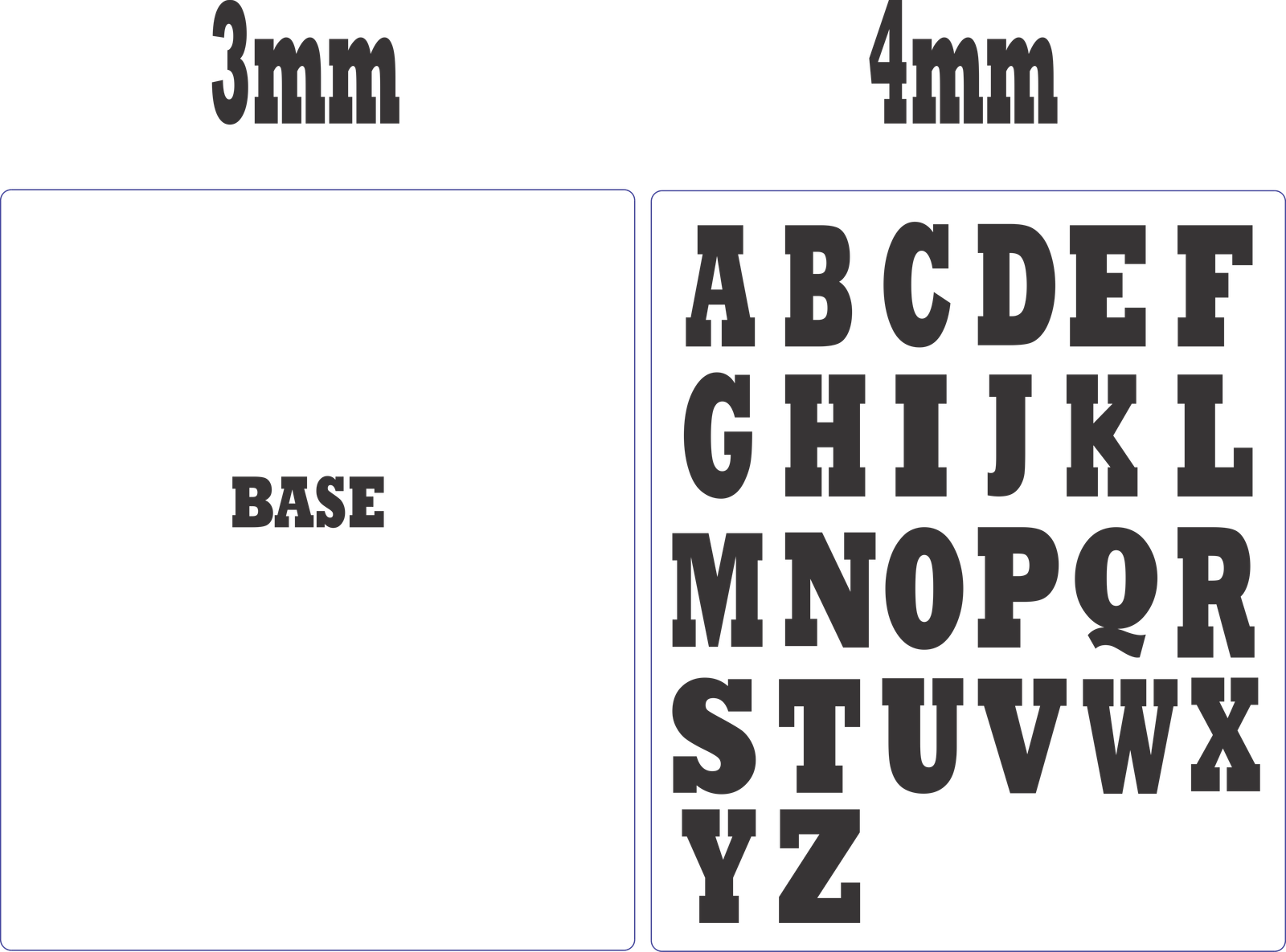 abecedario mayúsculas