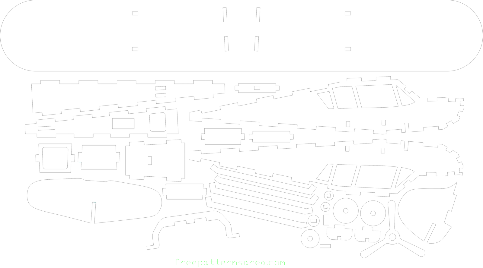 aeroplano 3d armable