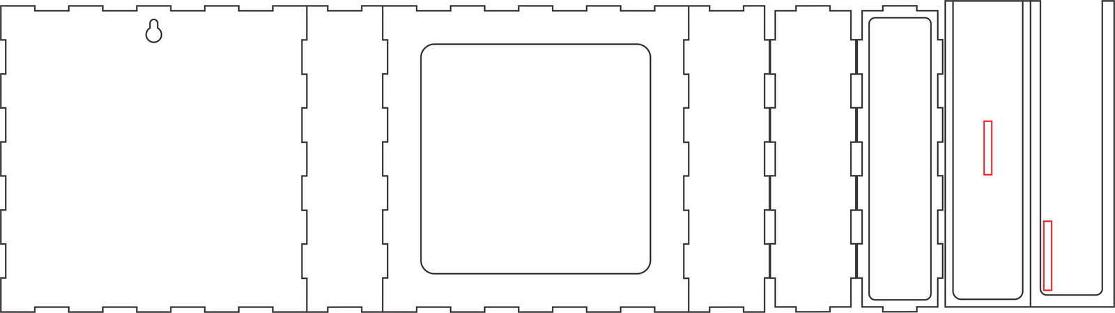 alcancía cuadrada con ventana