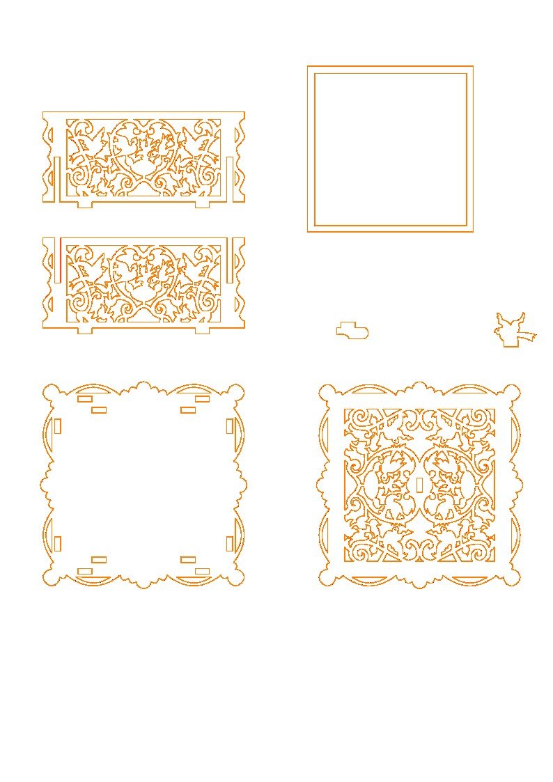 alhajero cuadrado de tapa calada