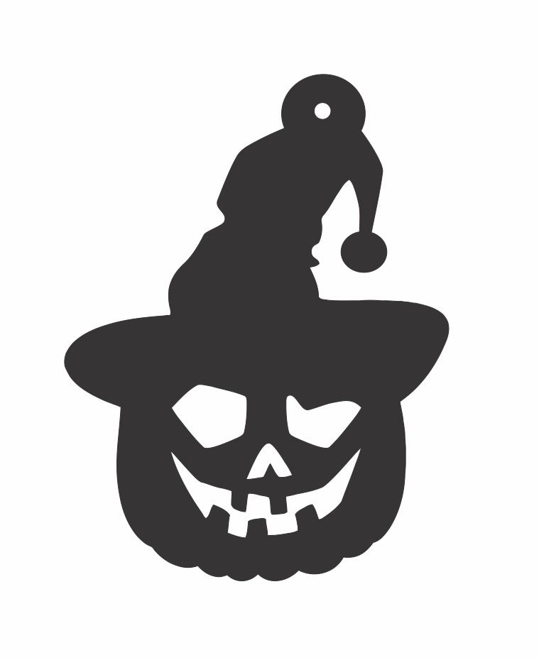 aretes calabaza con sombrero