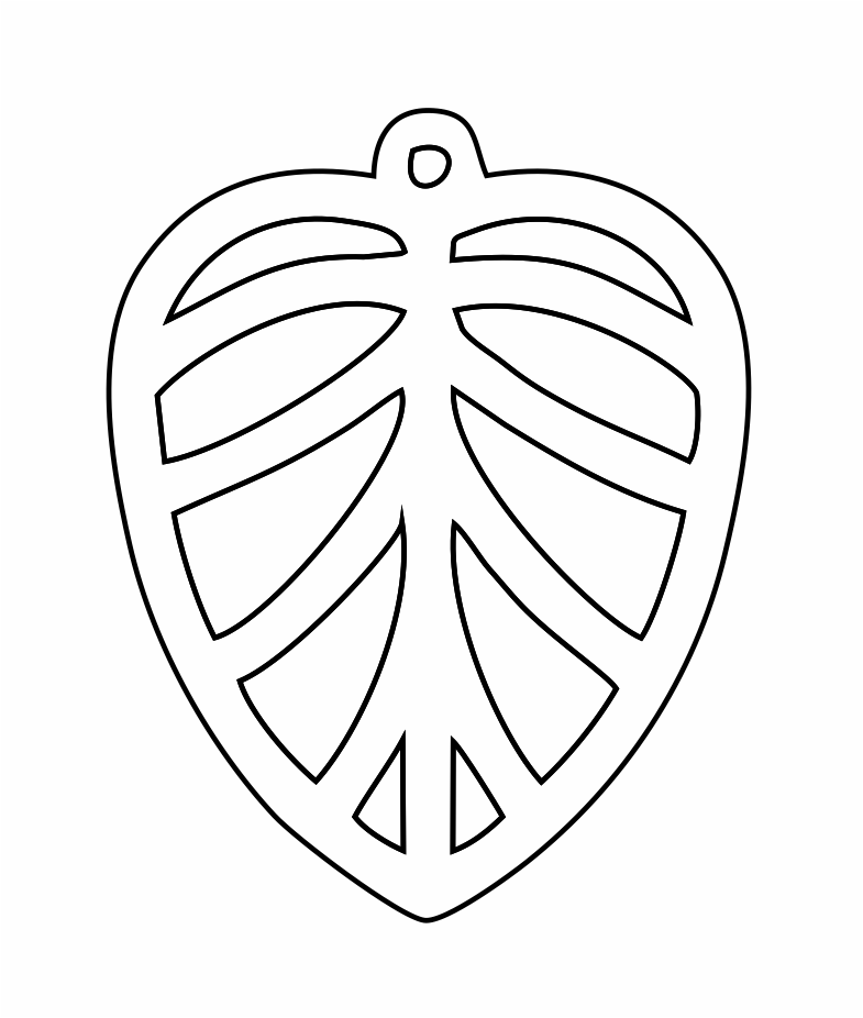 aretes con diseño de hoja 10