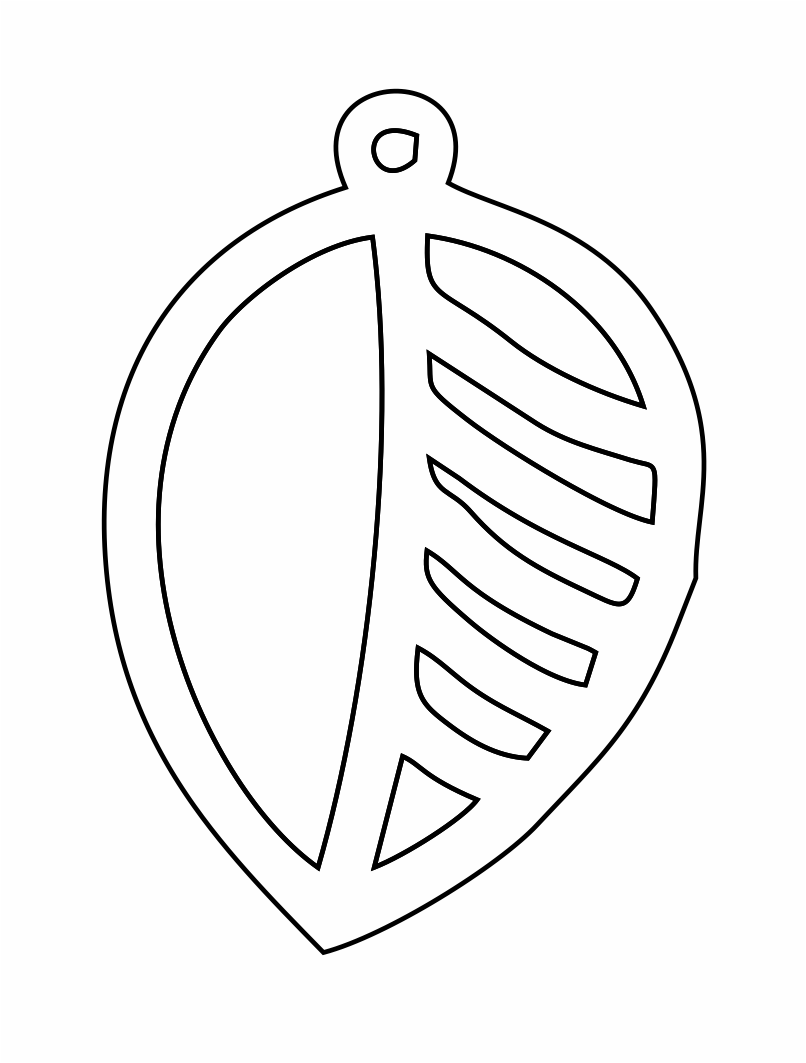 aretes con diseño de hoja 11