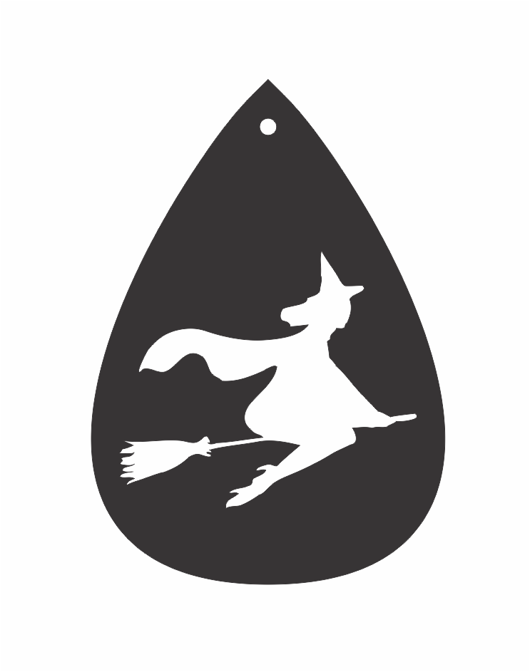 aretes de gota bruja