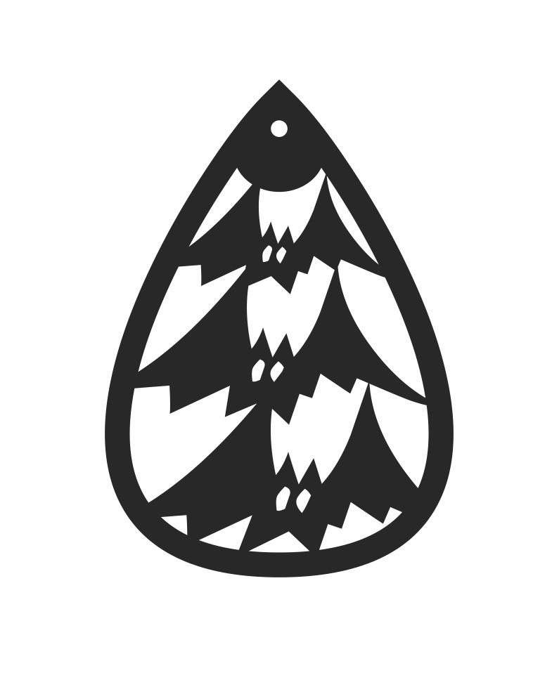 aretes de gota murciélagos