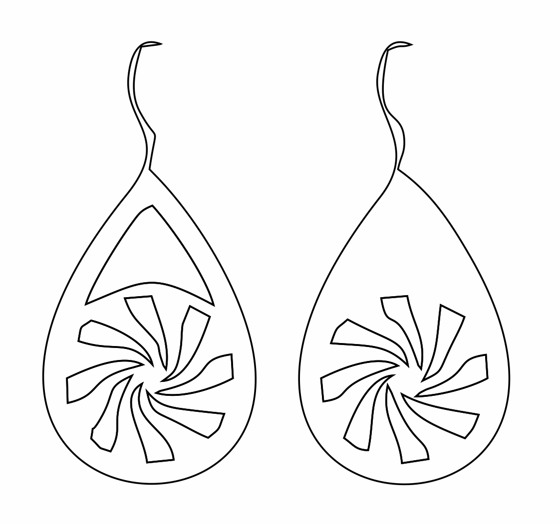 aretes de gota rehiletes