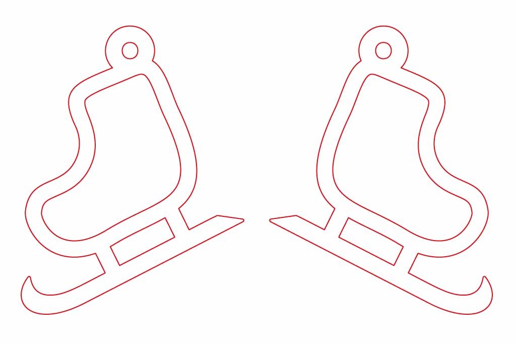 aretes patines de hielo